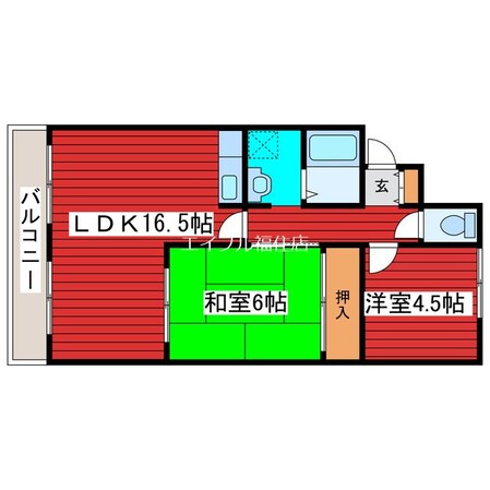 シャトー笠島の物件間取画像